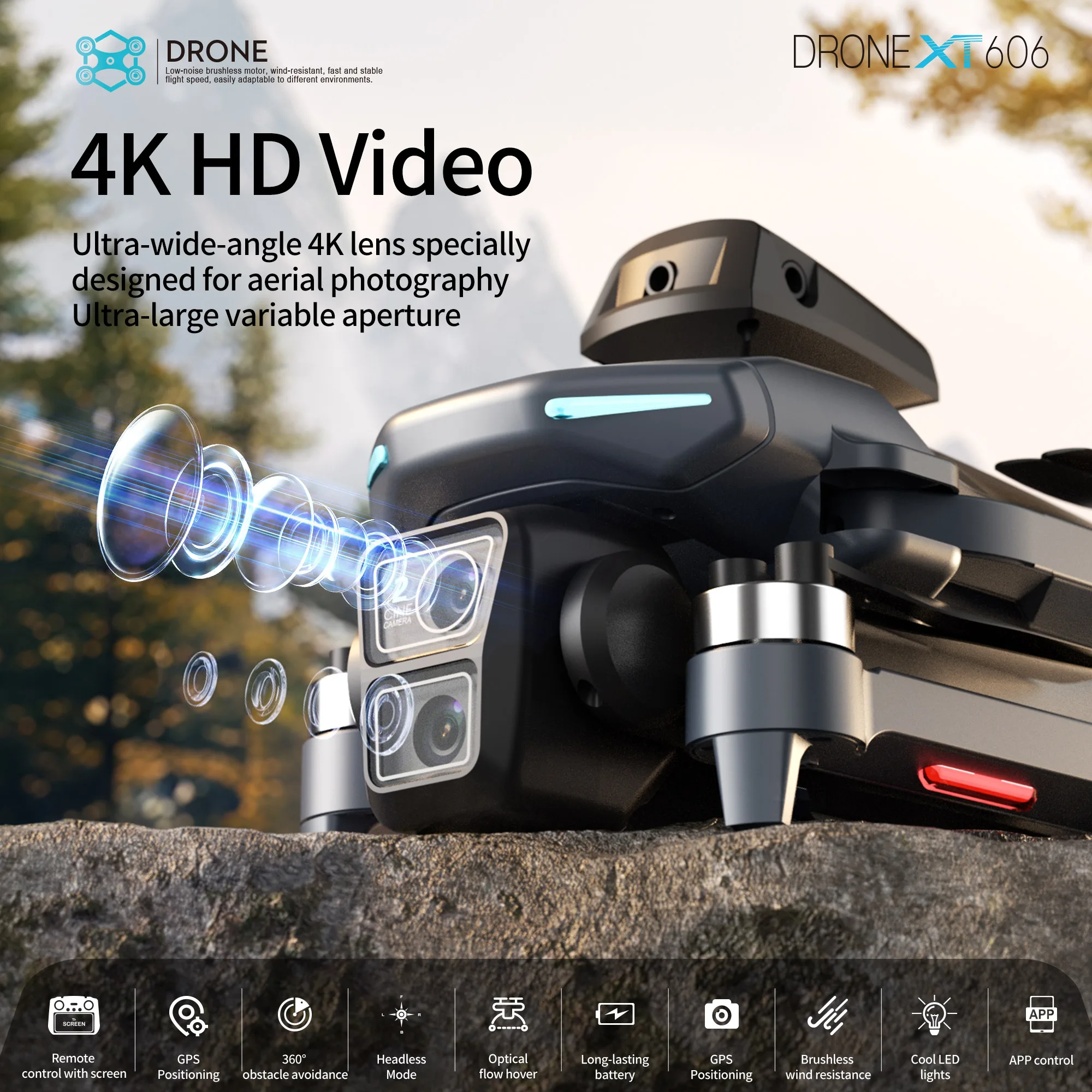 Original XT606 Drone Professio - Drone Mapping ulasan dan harga