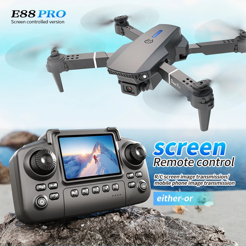 Professional E88 PRO Drone wit - Drone Surveying ulasan dan harga