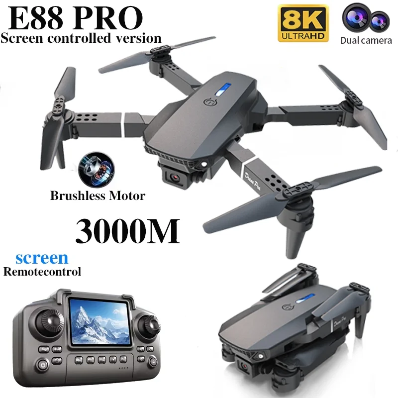 Professional E88 PRO Drone wit - Drone Surveying ulasan dan harga