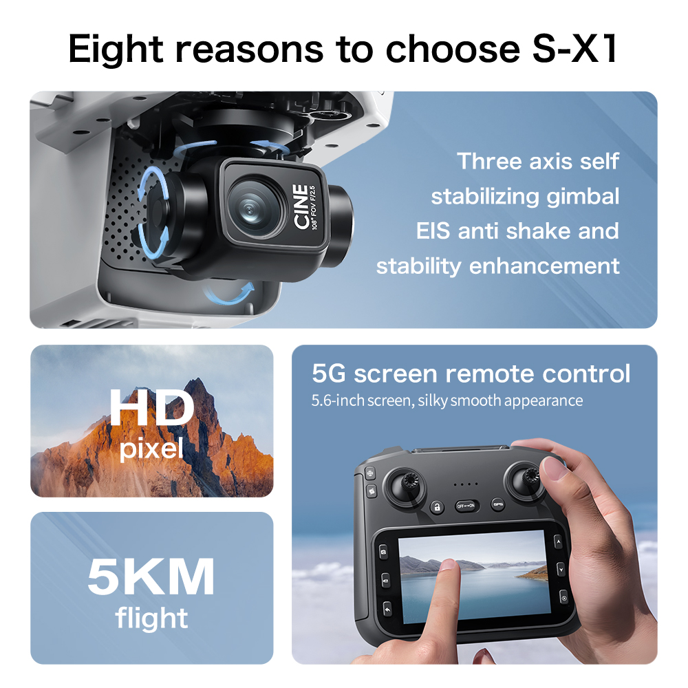 Top Deal S-X1 MAX GPS Drone 3  - Drone Thermal Imaging ulasan dan harga